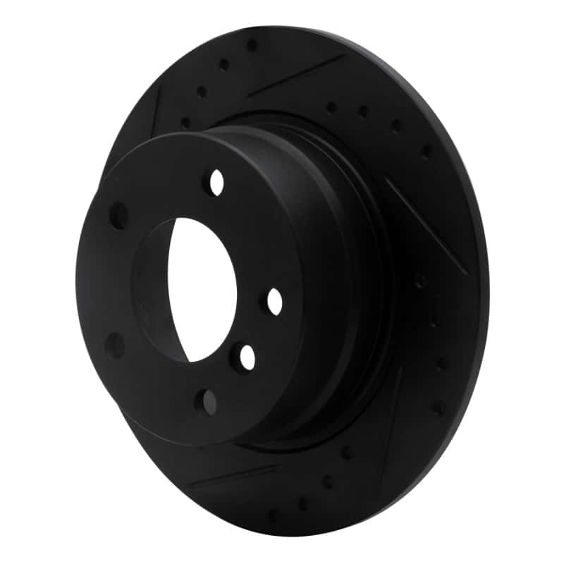 R1 Concepts — R1 03-06 BMW Z4 Rear Left Drilled & Slotted Black Brake Rotor
R1 Brake Rotor Drill - view 2