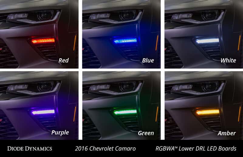 Diode Dynamics — Diode Dynamics 16-18 Chevrolet Camaro RGBWA Lower DRL Boards - view 8