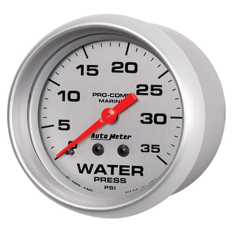 AutoMeter — Autometer Ultra-Lite 2 5/8in Mechanical 35 PSI Water Pressure Gauge
GA 2.6" WP 35 M MS - view 5
