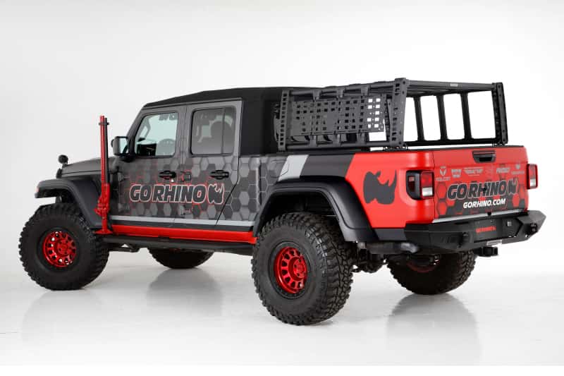 Go Rhino — Go Rhino 19-21 Jeep Gladiator XRS Overland Xtreme Rack - Box 1 (Req. gor5950000T-02)
Overland Xtreme Rack - view 16