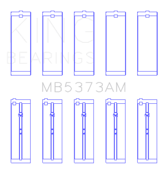 King Engine Bearings — King Engine Bearings Nissan Ga14DE/Ga16DE/Qg18DE (Size +0.75mm) Main Bearing Set
Engine Bearing - view 1