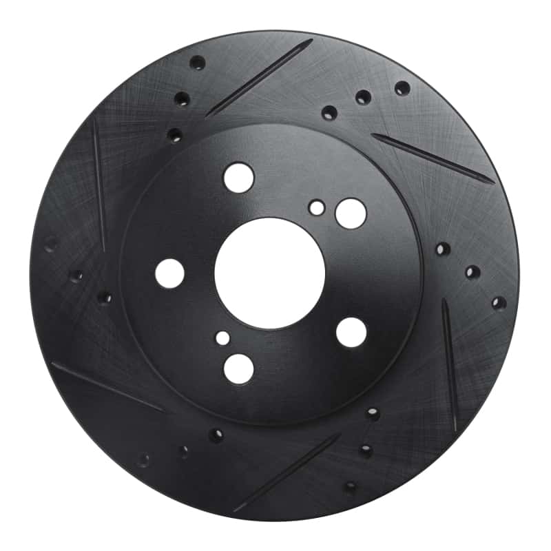 R1 Concepts — R1 16-22 Toyota Prius Front Left Drilled & Slotted Black Brake Rotor
R1 Brake Rotor Drill - view 1