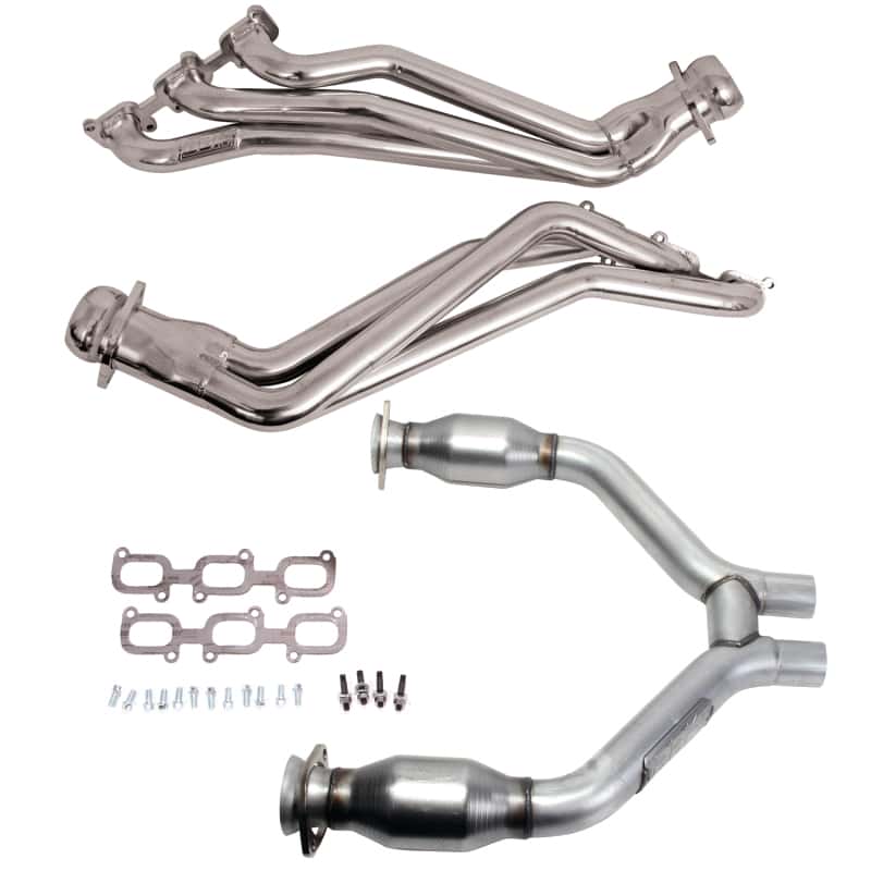 BBK — BBK 15-17 Ford Mustang V6 1-3/4 Long Tube Headers w/High Flow Catted H Pipe (Silver Ceramic)
Exhaust Header
Exhaust Kit - view 1