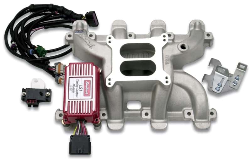 Edelbrock — Edelbrock SBC LS1 Carbureted Manifold
MANIFOLD - view 1