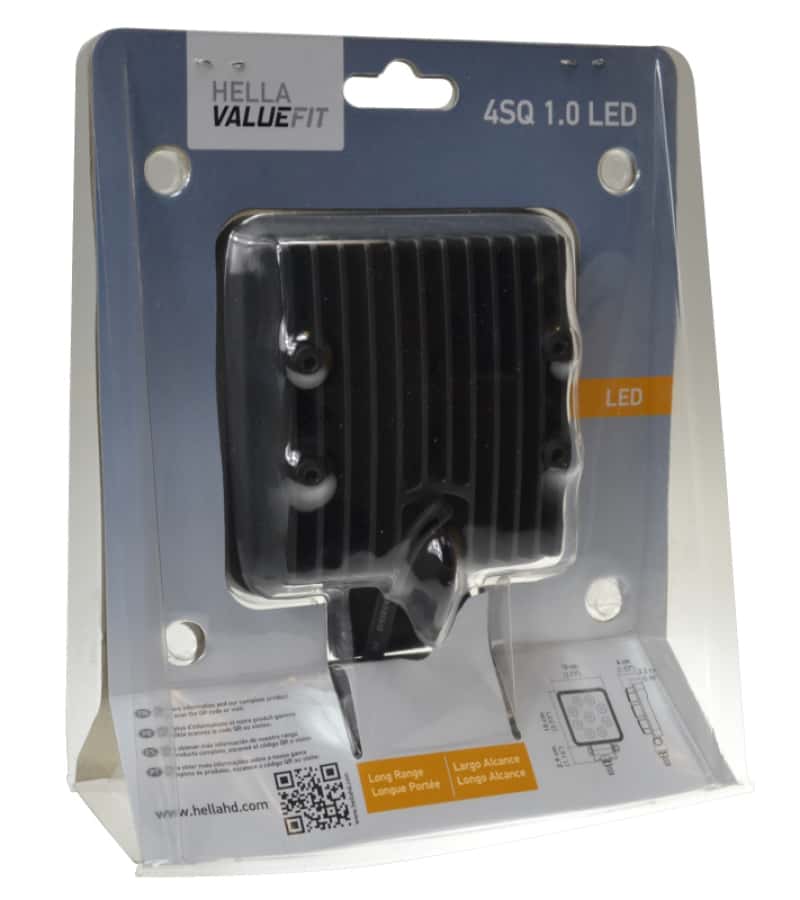Hella — Hella ValueFit Work Light 4SQ 1.0 LED MV LR LT
Work lamp LED Blstr - view 13