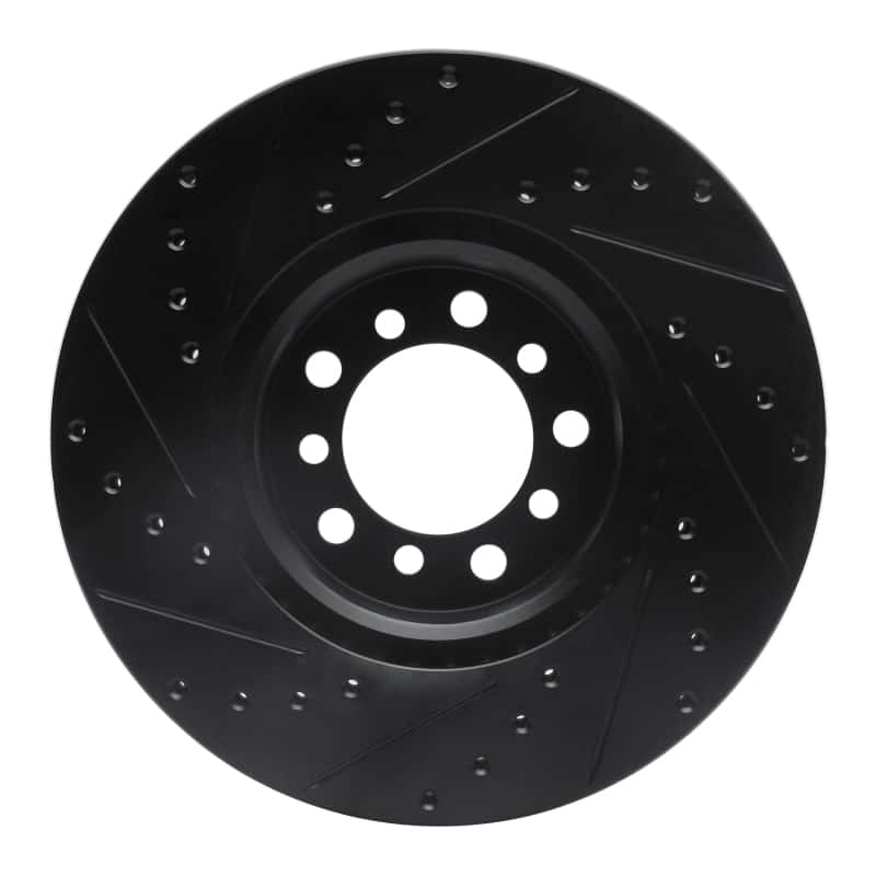 R1 Concepts — R1 85-91 Mercedes-Benz 300SD Front Right Drilled & Slotted Black Brake Rotor
R1 Brake Rotor Drill - view 5