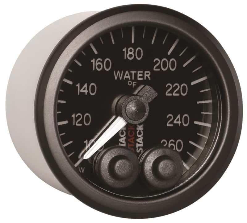 AutoMeter — Autometer Stack Pro Control 52mm 100-260 deg F Water Temp Gauge - Black (1/8in NPTF Male)
Ga WTmp PC Blk 260F - view 4