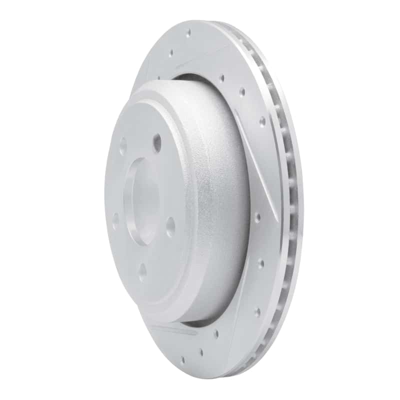 R1 Concepts — R1 10-11 Ford Ranger (USA/Canada) Rear Left Drilled & Slotted Silver Brake Rotor
R1 Brake Rotor Drill - view 2