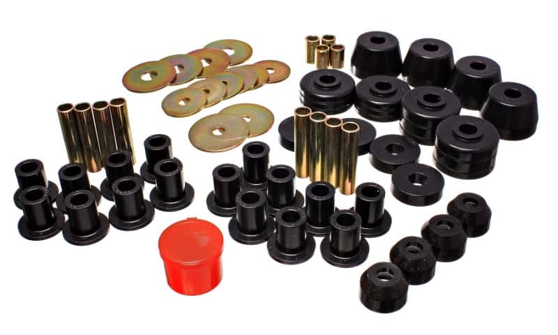 Energy Suspension — Energy Suspension 72-85 Dodge/Plymouth 1/2 & 3/4 Ton S/C Pickup Black Hyper-Flex Master Bushing Set
Master Bushing Kit - view 2
