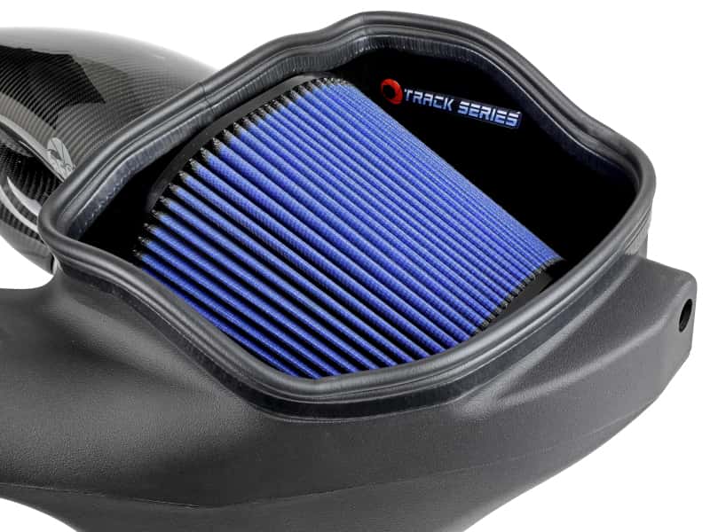 aFe — aFe 17-20 Ford F-150/Raptor Track Series Carbon Fiber Cold Air Intake System With Pro 5R Filters
Track Series Intake  - view 9