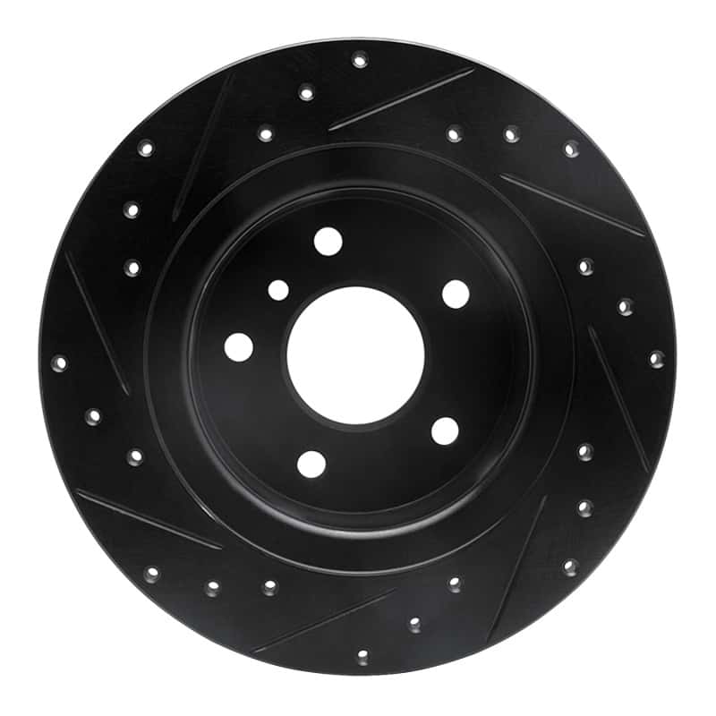 R1 Concepts — R1 94-04 Land Rover Discovery Rear Right Drilled & Slotted Black Brake Rotor
R1 Brake Rotor Drill - view 5