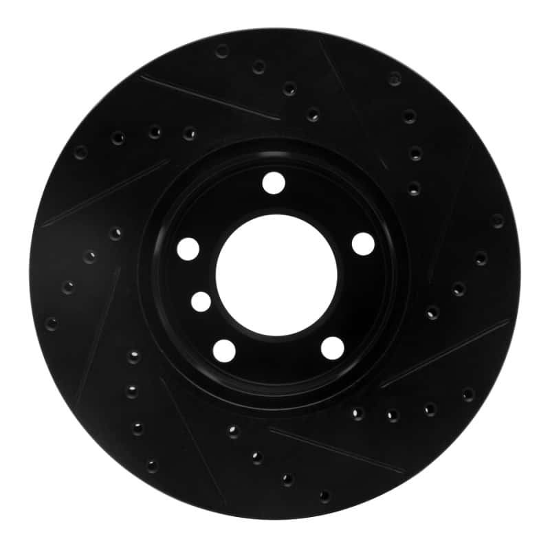R1 Concepts — R1 96-03 BMW 528I Front Left Drilled & Slotted Black Brake Rotor
R1 Brake Rotor Drill - view 5
