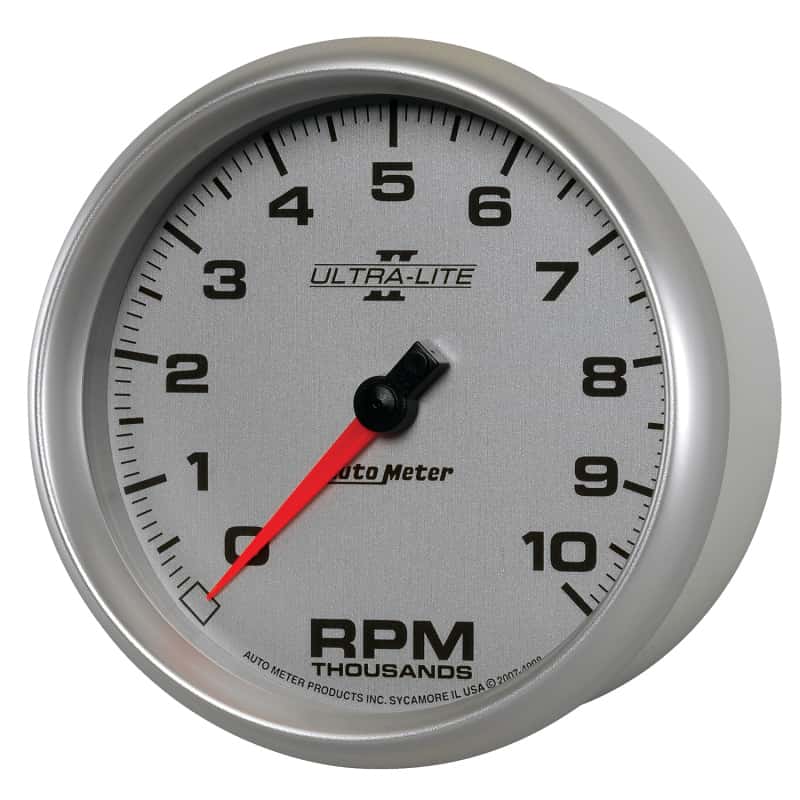 AutoMeter — Autometer Ultra-Lite II 5 Inch 10000 RPM In-Dash Tachometer
5" TACH, 10,000 RPM, - view 8