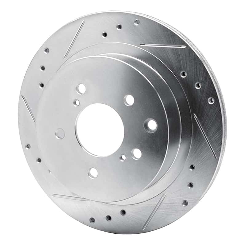 R1 Concepts — R1 89-96 Nissan 300ZX Turbo Rear Left Drilled & Slotted Silver Brake Rotor
R1 Brake Rotor Drill - view 2