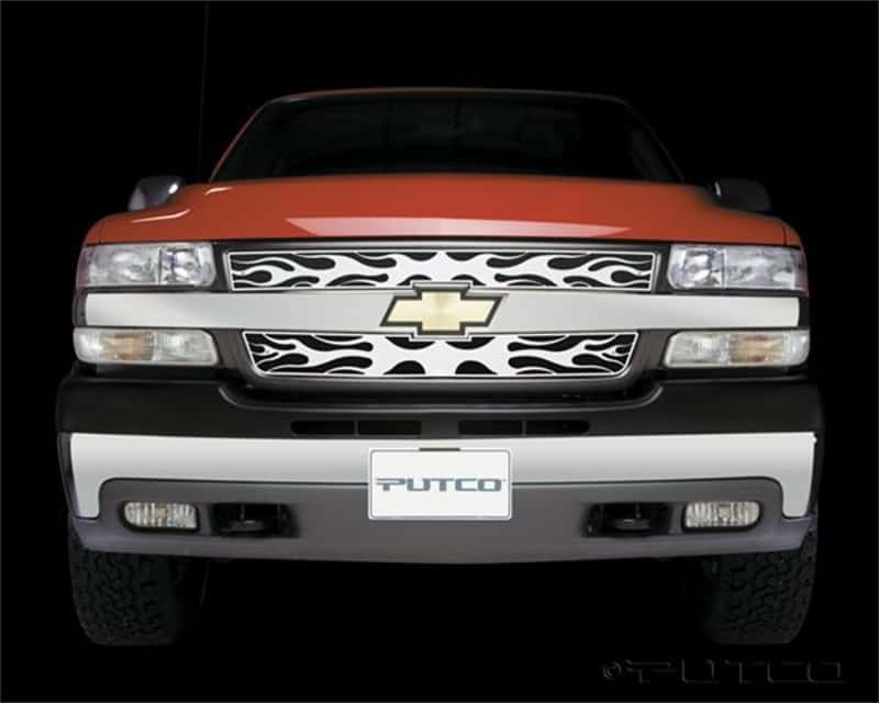 Putco — Putco 01-02 Chevrolet Silverado HD Flaming Inferno Stainless Steel Grille
Grille Insert - view 3
