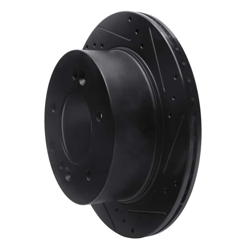 R1 Concepts — R1 03-06 Kia Sorento Rear Right Drilled & Slotted Black Brake Rotor
R1 Brake Rotor Drill - view 2