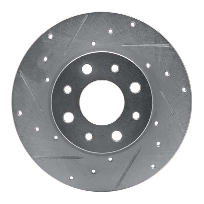 R1 Concepts — R1 13-19 Fiat 500E Rear Left Drilled & Slotted Silver Brake Rotor
R1 Brake Rotor Drill - view 1