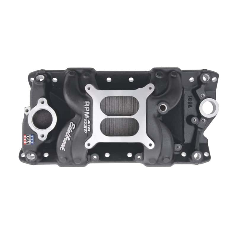 Edelbrock — Edelbrock Intake Manifold RPM Air-Gap Small-Block Chevy 262-400 Black
MANIFOLD - view 1