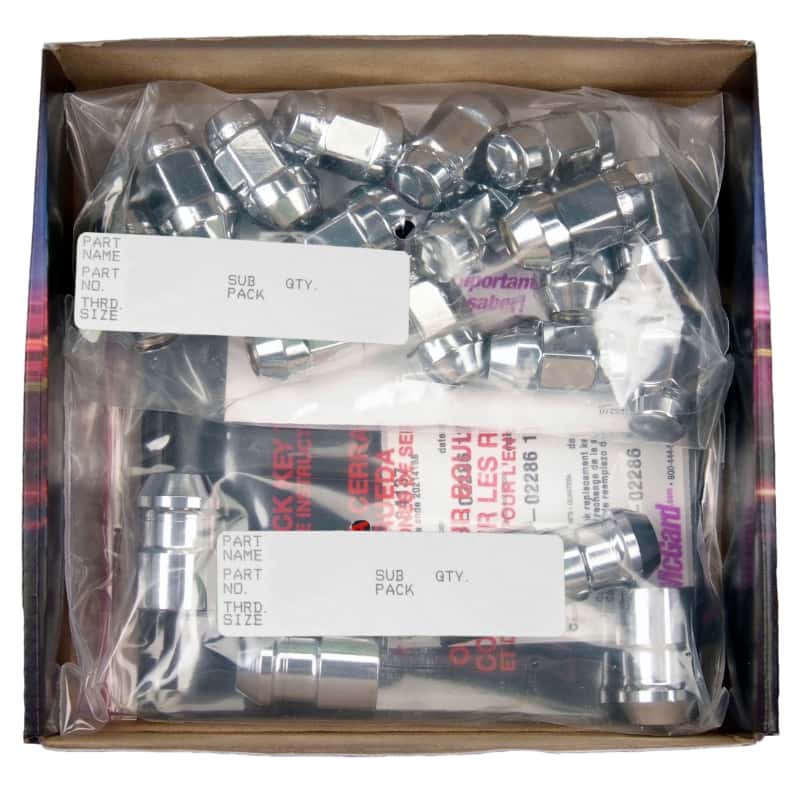 McGard — McGard 5 Lug Hex Install Kit w/Locks (Cone Seat Nut / Bulge) 1/2-20 / 3/4 Hex / 1.45in. L - Chrome - view 6