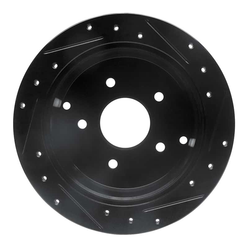 R1 Concepts — R1 04-04 Pontiac GTO Rear Left Drilled & Slotted Black Brake Rotor
R1 Brake Rotor Drill - view 5
