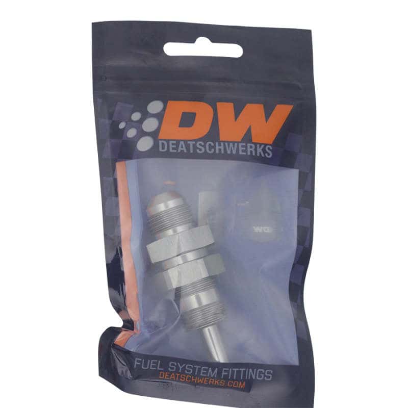 DeatschWerks — DeatschWerks 8AN Male Flare to Straight 5/16in Single Hose Barb - Anodized DW Titanium
Lines & Fittings - view 2