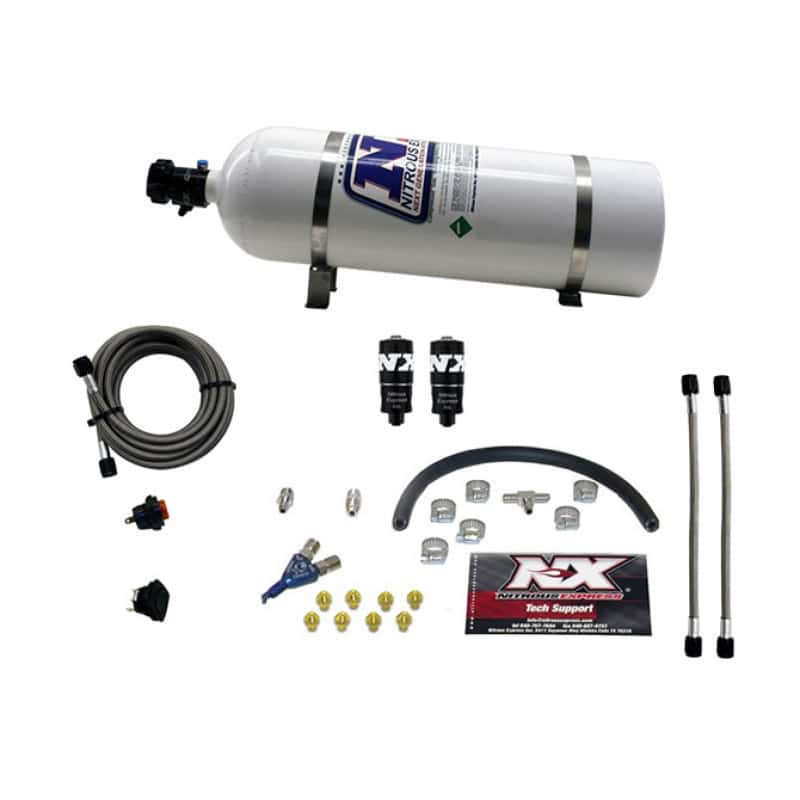 Nitrous Express — Nitrous Express Hitman EFI Single Nozzle Piranha Nitrous Kit (35-75HP) w/15lb Bottle
Injection System Kit
N2OSys - view 2