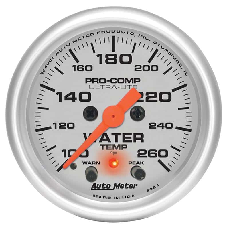 AutoMeter — Autometer Ultra-Lite 2-1/16in Digital Stepper Motor 260 Degree F Water Temp Gauge
2-1/16" WATER TEMP, - view 2