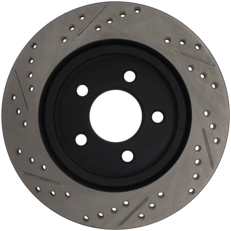 Stoptech — StopTech 05-10 Ford Mustang Slotted & Drilled Left Rear Rotor
Disc Brake Rotor
Slot/Drill Rotor - view 5