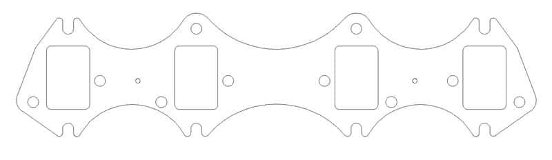 Cometic Gasket — Cometic Ford Gen-1 FE V8 .030in MLS Exhaust Manifold Gasket Set - 1.560in x 2.310in Rectangle Port
Exhaust Gasket Set - view 1