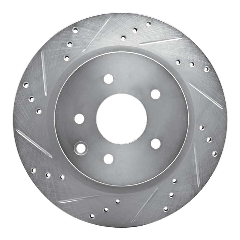 R1 Concepts — R1 09-20 Nissan 370Z Rear Left Drilled & Slotted Silver Brake Rotor
R1 Brake Rotor Drill - view 1