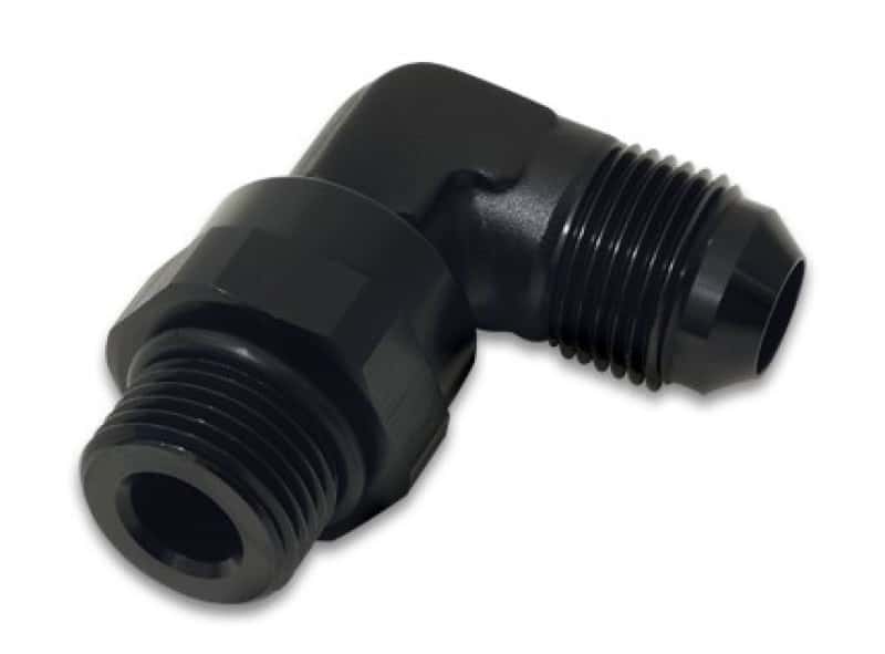 Vibrant — Vibrant -12AN Male Flare to Male -12AN ORB Swivel 90 Degree Adapter Fitting - Anodized Black
-12AN-12ORBMale90Deg - view 3