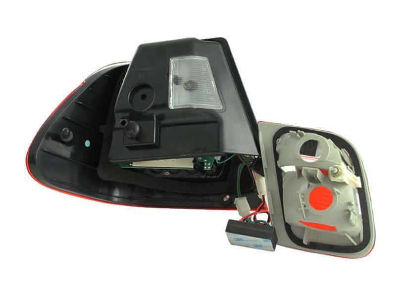 ANZO — ANZO 2002-2005 BMW 3 Series E46 LED Taillights Red/Clear - view 3