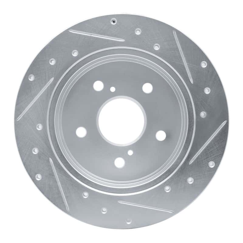 R1 Concepts — R1 15-25 Lexus ES350 Rear Left Drilled & Slotted Silver Brake Rotor
R1 Brake Rotor Drill - view 5