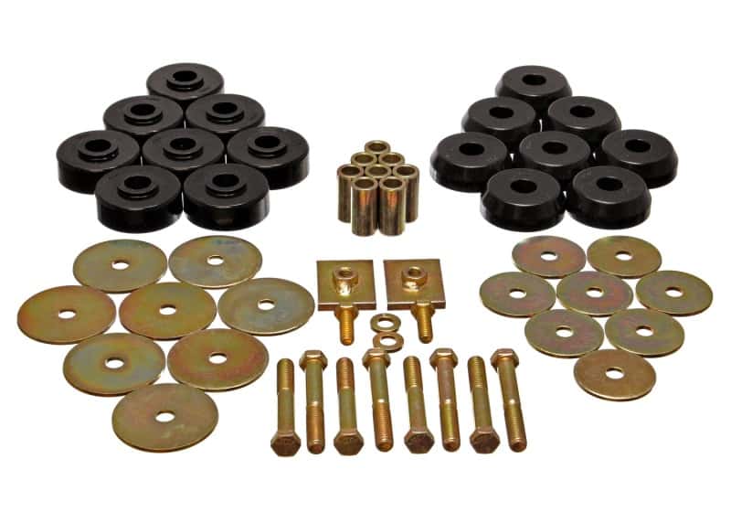 Energy Suspension — Energy Suspension Body Mount Set Exc. Convertible - Black
BodyMntBshKt - view 2