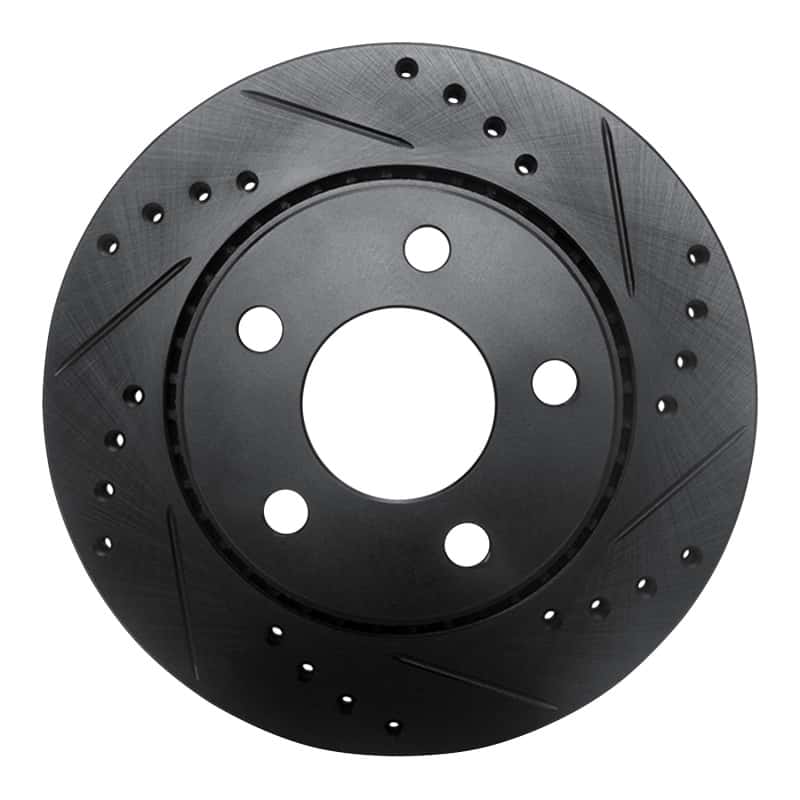 R1 Concepts — R1 85-91 Audi 200 Quattro Rear Right Drilled & Slotted Black Brake Rotor
R1 Brake Rotor Drill - view 1