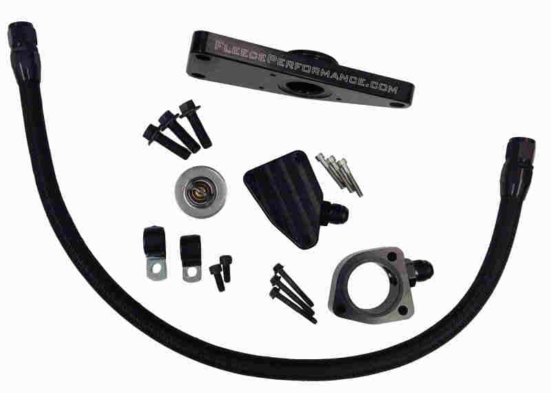 Fleece Performance — Fleece Performance 03-07 Dodge 5.9L / 04.5-12 6.7L Cummins Coolant Bypass Kit (03-07 Manual Trans)
Coolant Bypass Kit - view 1
