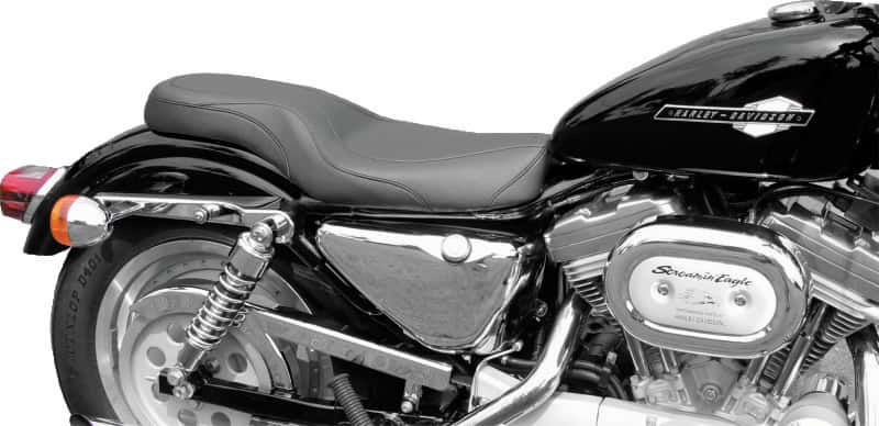 Mustang Motorcycle — Mustang 82-03 Harley Sportster DayTripper 1PC Seat - Black - view 1