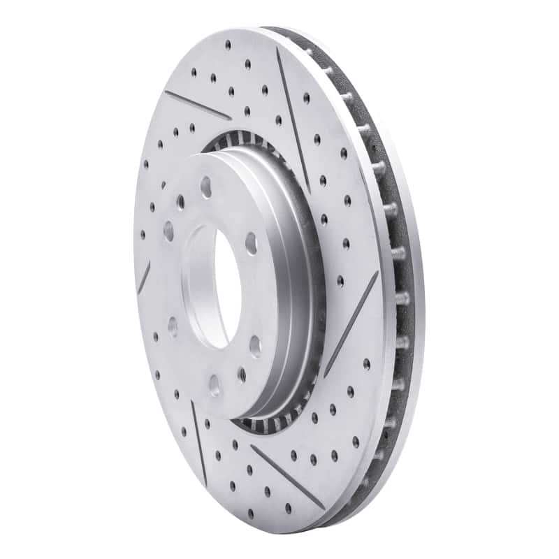R1 Concepts — R1 02-09 Buick Rainier Front Right Drilled & Slotted Geo-Carbon Rotor - view 2