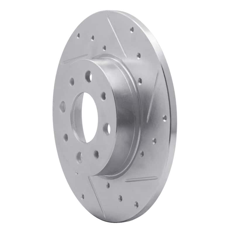 R1 Concepts — R1 13-19 Fiat 500E Rear Right Drilled & Slotted Silver Brake Rotor
R1 Brake Rotor Drill - view 2