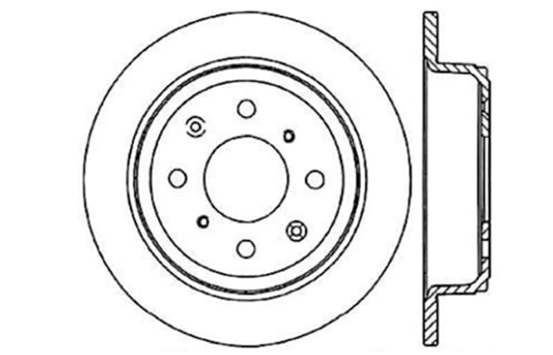 Stoptech — StopTech 90-96 Acura Integra / 97-01 Integra (Exc. Type R) Slotted & Drilled Right Rear Rotor
Slot/Drill Rotor - view 4