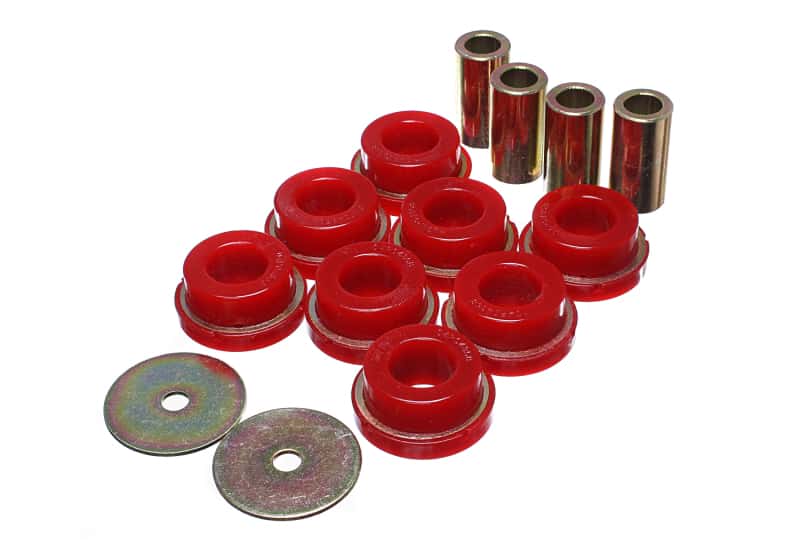 Energy Suspension — Energy Suspension 2015 Ford Mustang (Exc Cobra) Red Subframe Bushing Set
SuspSbfrBshngKt - view 2