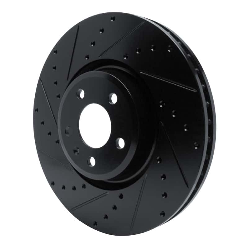 R1 Concepts — R1 2018-2025 Audi S5 Sportback Front Left Drilled & Slotted Black Brake Rotor
R1 Brake Rotor Drill - view 2