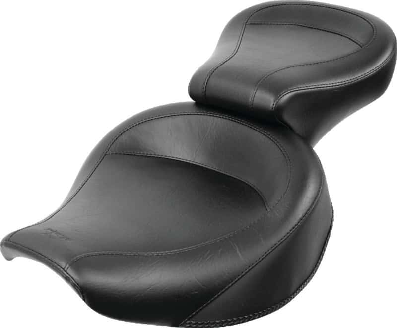 Mustang Motorcycle — Mustang 82-00 Harley FXR Wide Touring 1PC Seat - Black - view 2