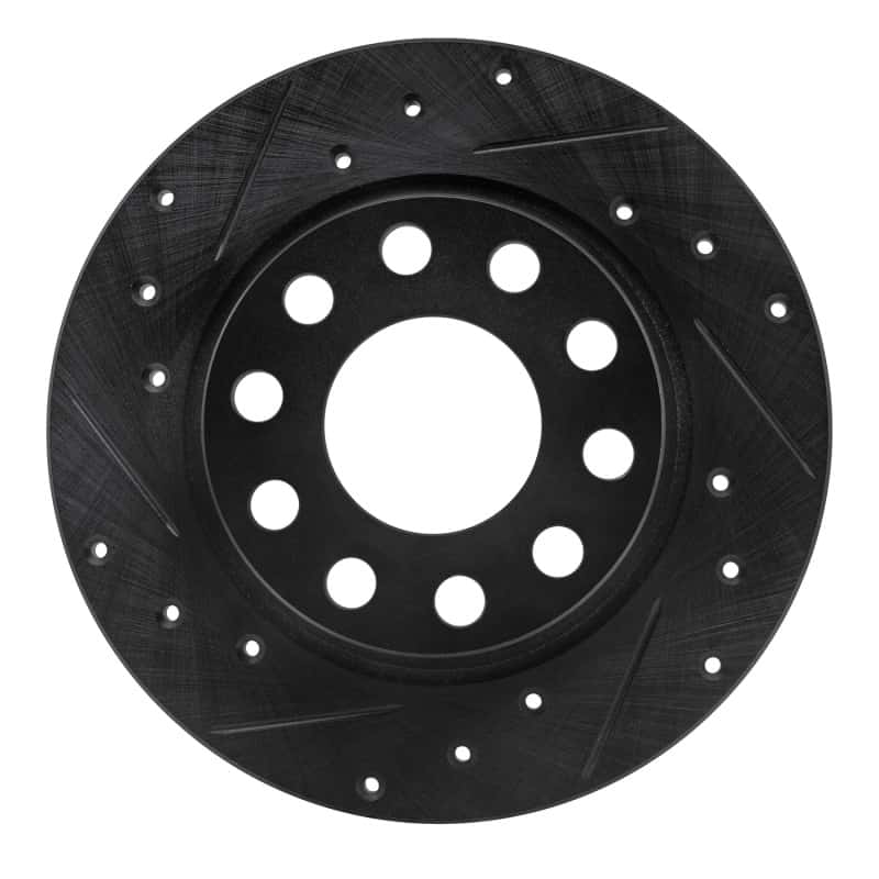 R1 Concepts — R1 00-08 Audi A4 (USA/Canada) Rear Left Drilled & Slotted Black Brake Rotor
R1 Brake Rotor Drill - view 1