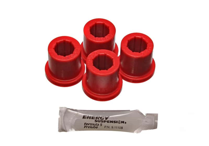 Energy Suspension — Energy Suspension 80-87 Toyota Pick Up Red Rear Spring Frame Shackle Bushing Kit
LeafSpShclBsh - view 3