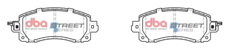 DBA — DBA 2018+ Subaru Impreza FB / 2022+ Subaru WRX Street Series Front Brake Pad
Brake Pad - view 1