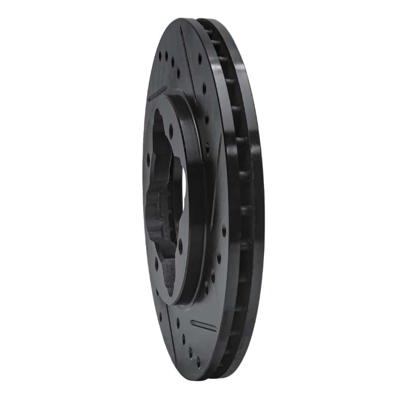 R1 Concepts — R1 90-97 Acura CL Front Right Drilled & Slotted Black Brake Rotor
R1 Brake Rotor Drill - view 2