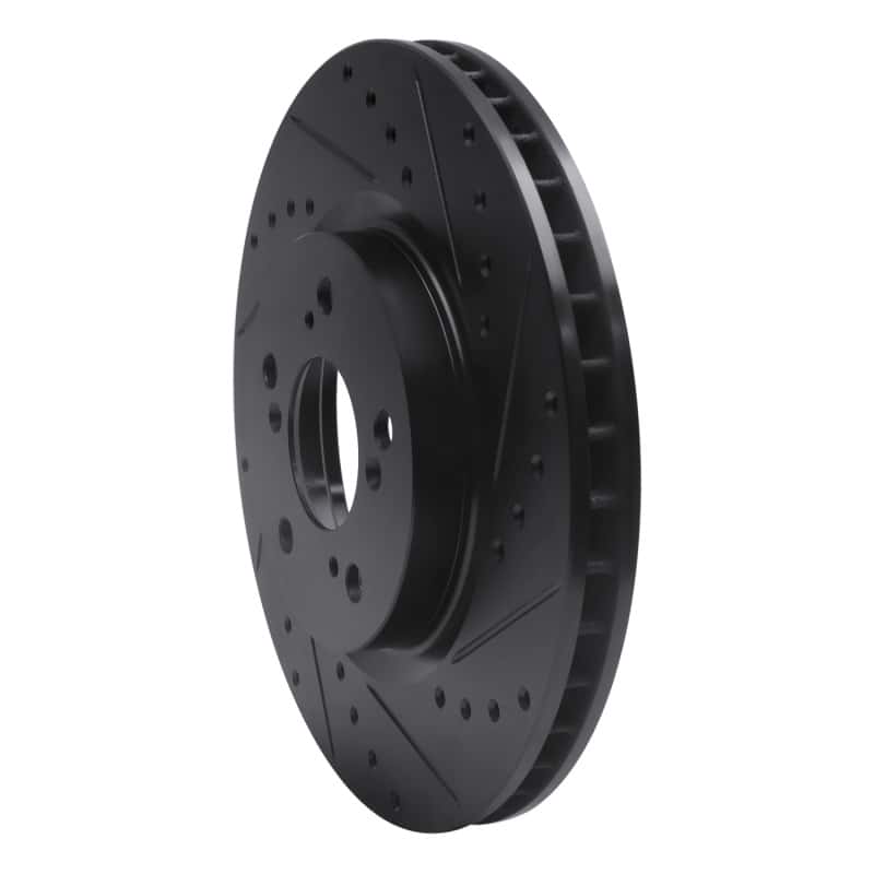 R1 Concepts — R1 05-12 Acura RL Front Right Drilled & Slotted Black Brake Rotor
R1 Brake Rotor Drill - view 2