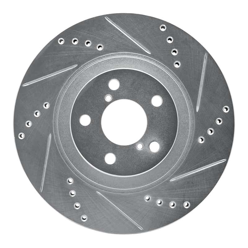 R1 Concepts — R1 04-25 Scion FR-S Front Right Drilled & Slotted Silver Brake Rotor
R1 Brake Rotor Drill - view 1
