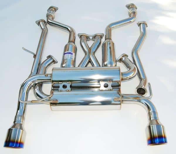 Invidia — Invidia 07+ Infiniti G37 Coupe Gemini Single Layer Titanium Tip Cat-back Exhaust - view 1